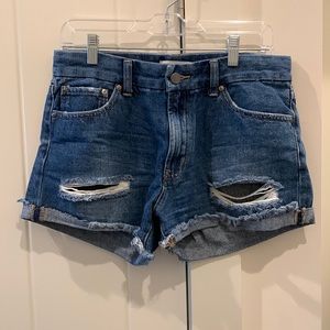 boutique denim shorts